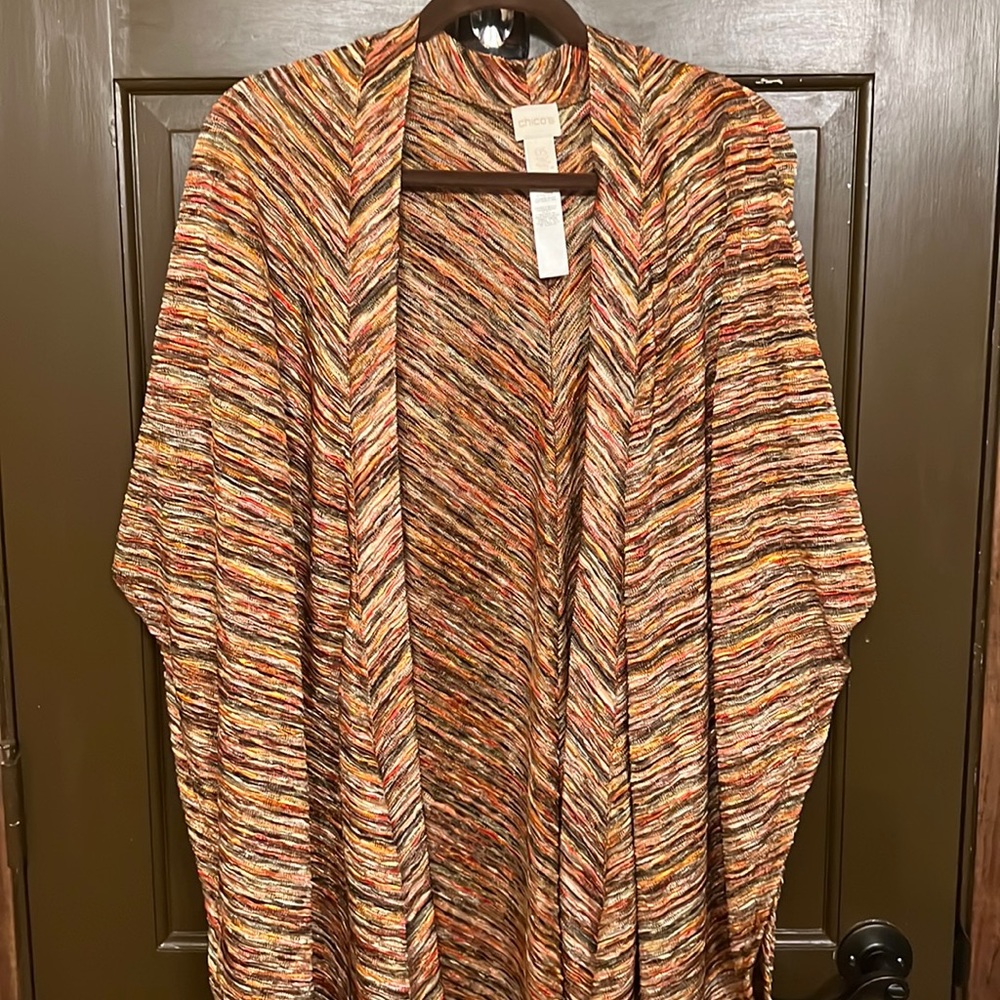 Chico’s Multi Colored Duster - image 1
